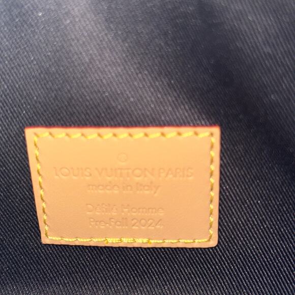 LOUIS VUITTON Summer Shopper Tote MM Natural Woven Raffia w/ Pochette - Picture 12 of 16